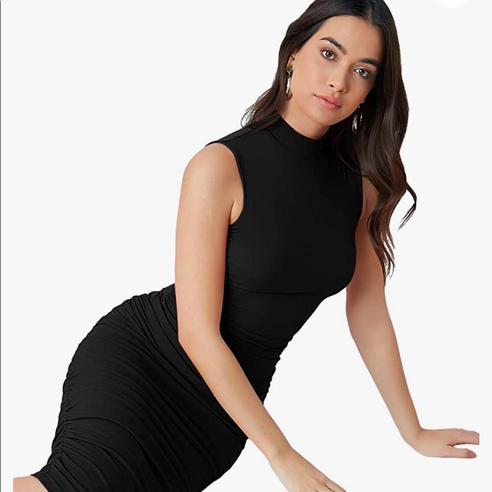 ~Immeasurably Lovely Mock Neck Pencil Dress~